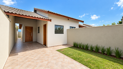 Casa - Térrea com 2 quartos (sendo 01 suite(s)) a 4,00 metros praia.