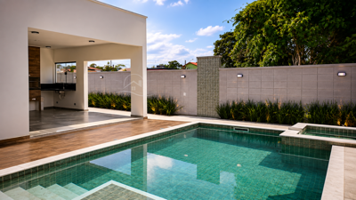Casa - Sobrado Novo com 4 quartos (sendo 1 suite(s)) a 1200,00 metros praia.