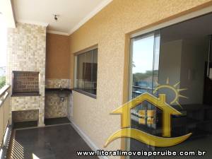 Apartamento - Edifício Nova Peruíbe com 3 dormitórios (sendo 1 suite(s)) a 300,00 metros praia.