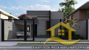 Casa - Térrea com piscina com 3 dormitórios (sendo 1 suite(s)) a 0,00 metros praia.