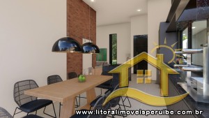 Casa - Térrea com piscina com 3 dormitórios (sendo 1 suite(s)) a 0,00 metros praia.