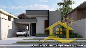 Casa - Térrea com piscina com 3 dormitórios (sendo 1 suite(s)) a 0,00 metros praia.