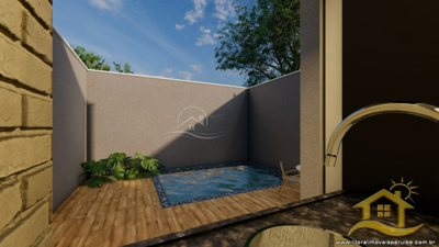 Casa - Térrea com piscina com 2 dormitórios (sendo 1 suite(s)) a 0,00 metros praia.