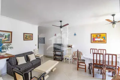 Apartamento - Amplo com 2 dormitórios (sendo 1 suite(s)) a 600,00 metros praia.